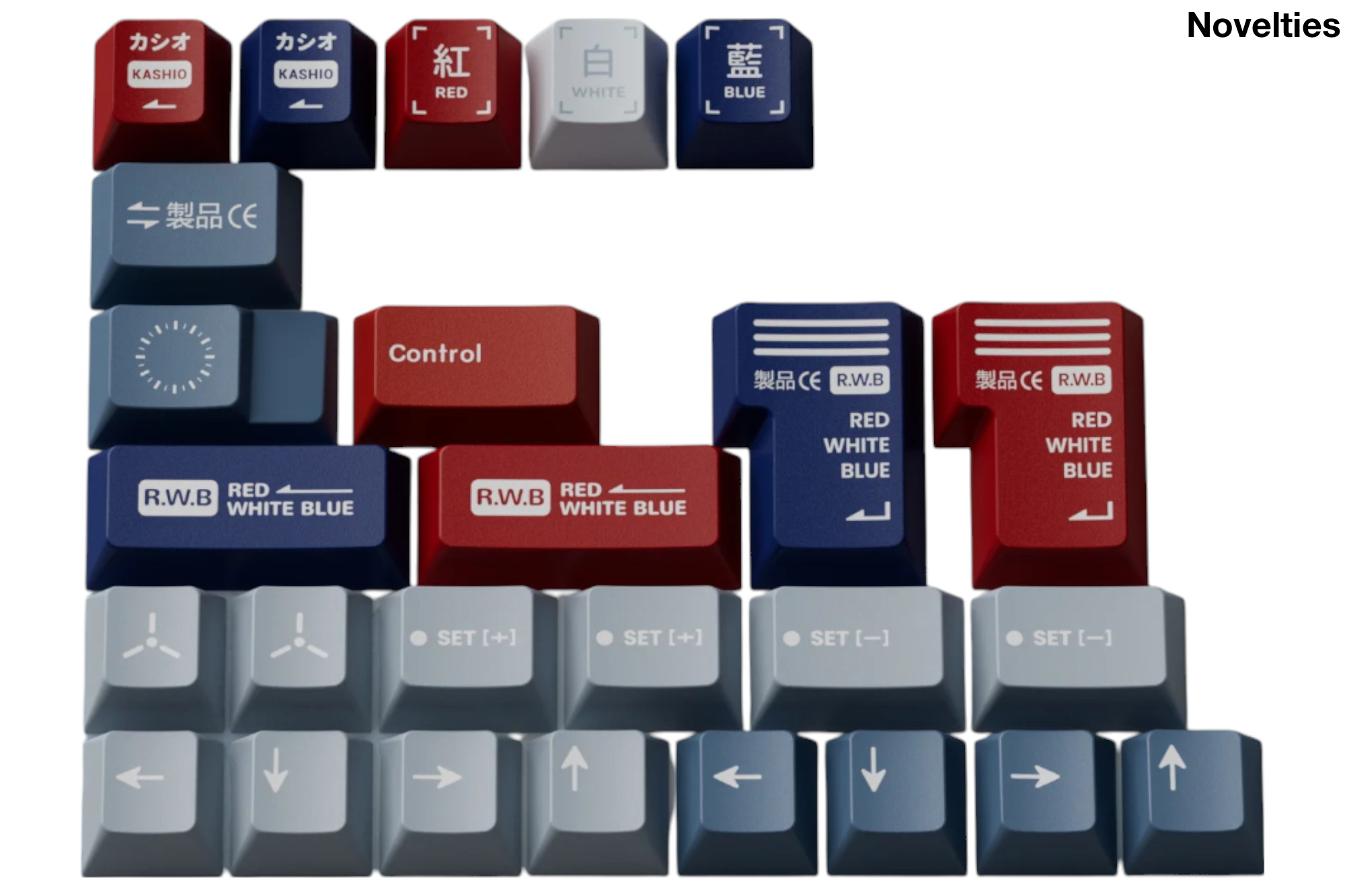 Keykobo R.W.B. Keycap Kit · Milktooth